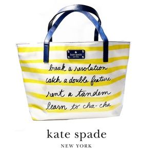 KATE SPADE 'Break A Resolution" Tote Bag